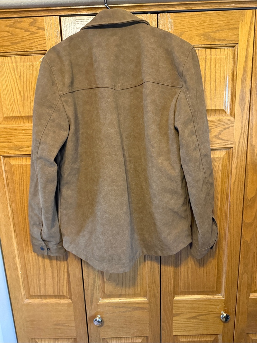 Levi's Brown Faux Suede Lightweight Trucker Jacket-Small - Picture 6 of 12